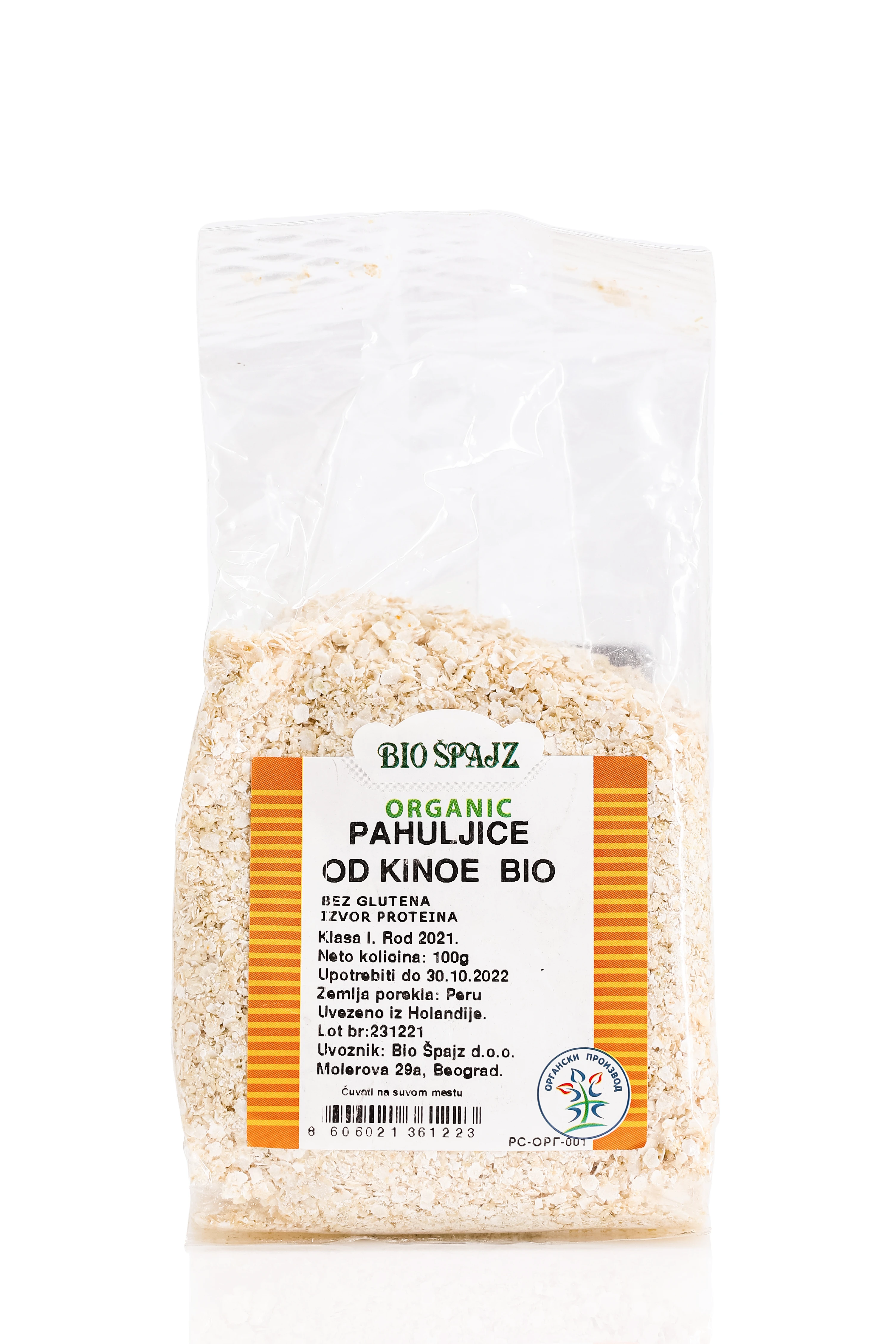 Pahuljice od kinoe (organski proizvod) 100 g Bio Špajz